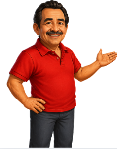 Maestro artesano presentando la ruleta